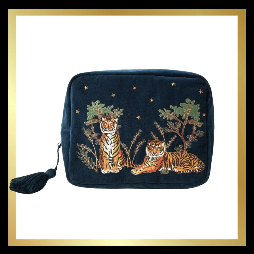 Elizabeth Scarlett Limited Edition Tiger Wash Bags The Style Closet