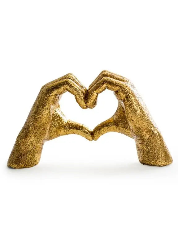 Antique Gold "Heart Hands" Ornament The Style Closet