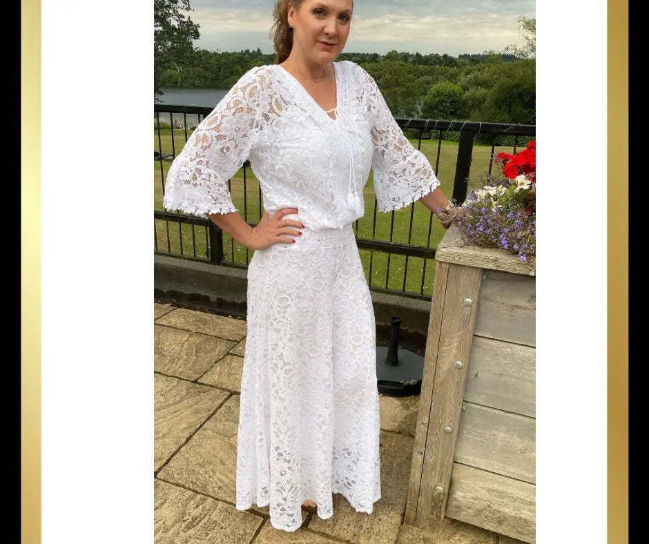 Lace Trouser Suit The Style Closet