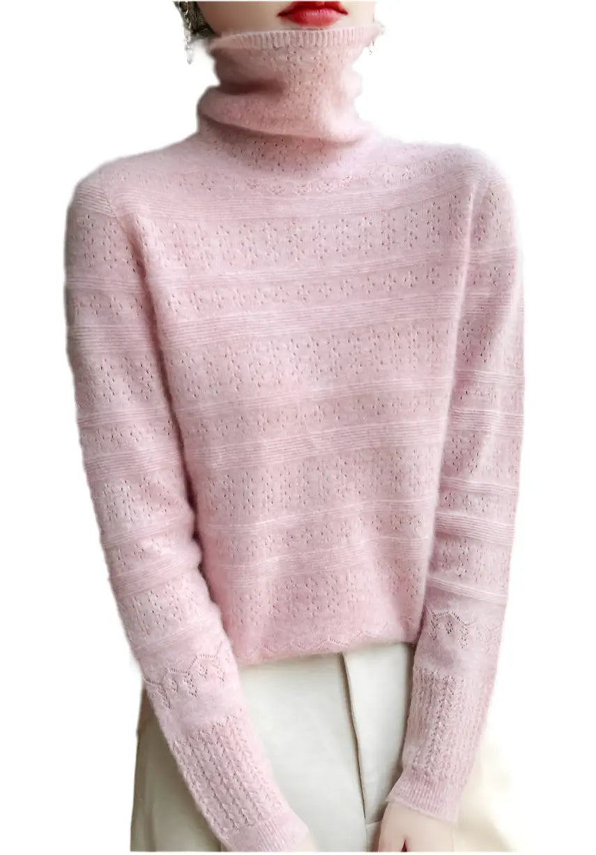 Cosy Cashmere Roll Neck Jumper The Style Closet
