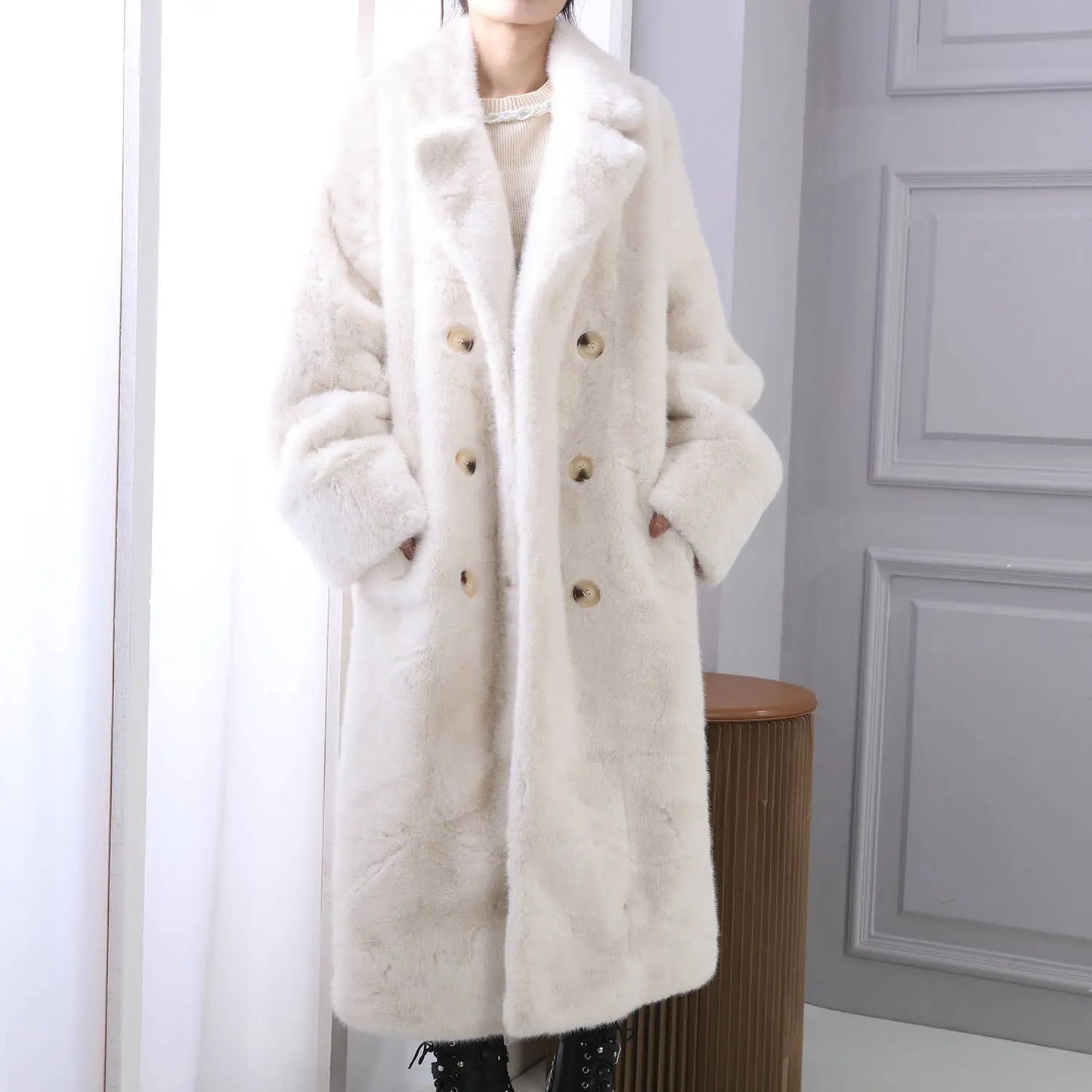 The Luxe Heritage Frost Reverie Faux Fur Coat The Style Closet