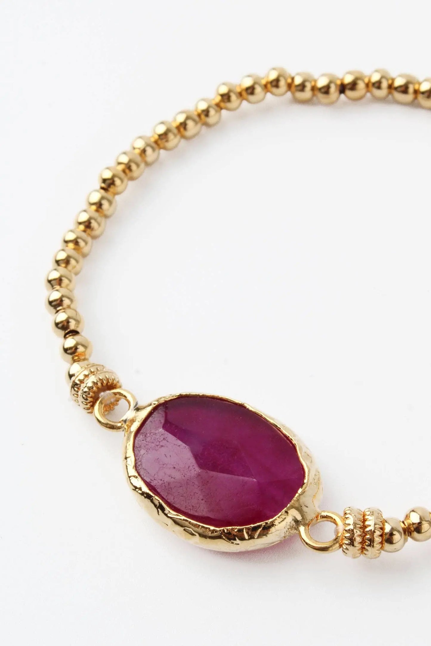 AMETHYST GEMSTONE GOLD BRACELET My Doris