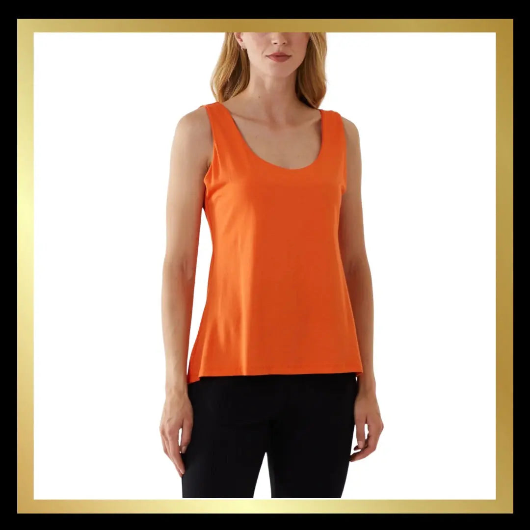 Scoop Neck Double lined Vest Tops The Style Closet
