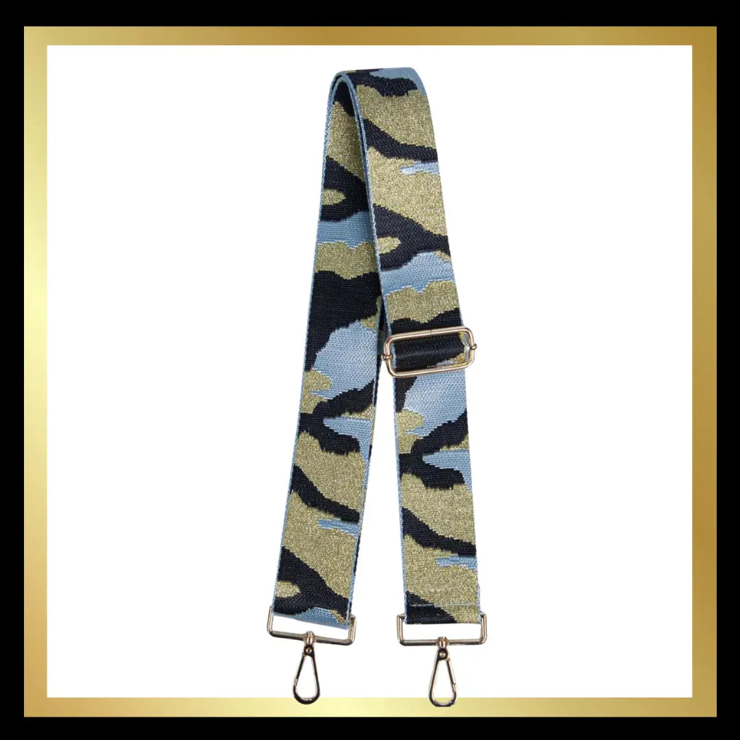 Baby Blue Camouflage Handbag Strap The Style Closet