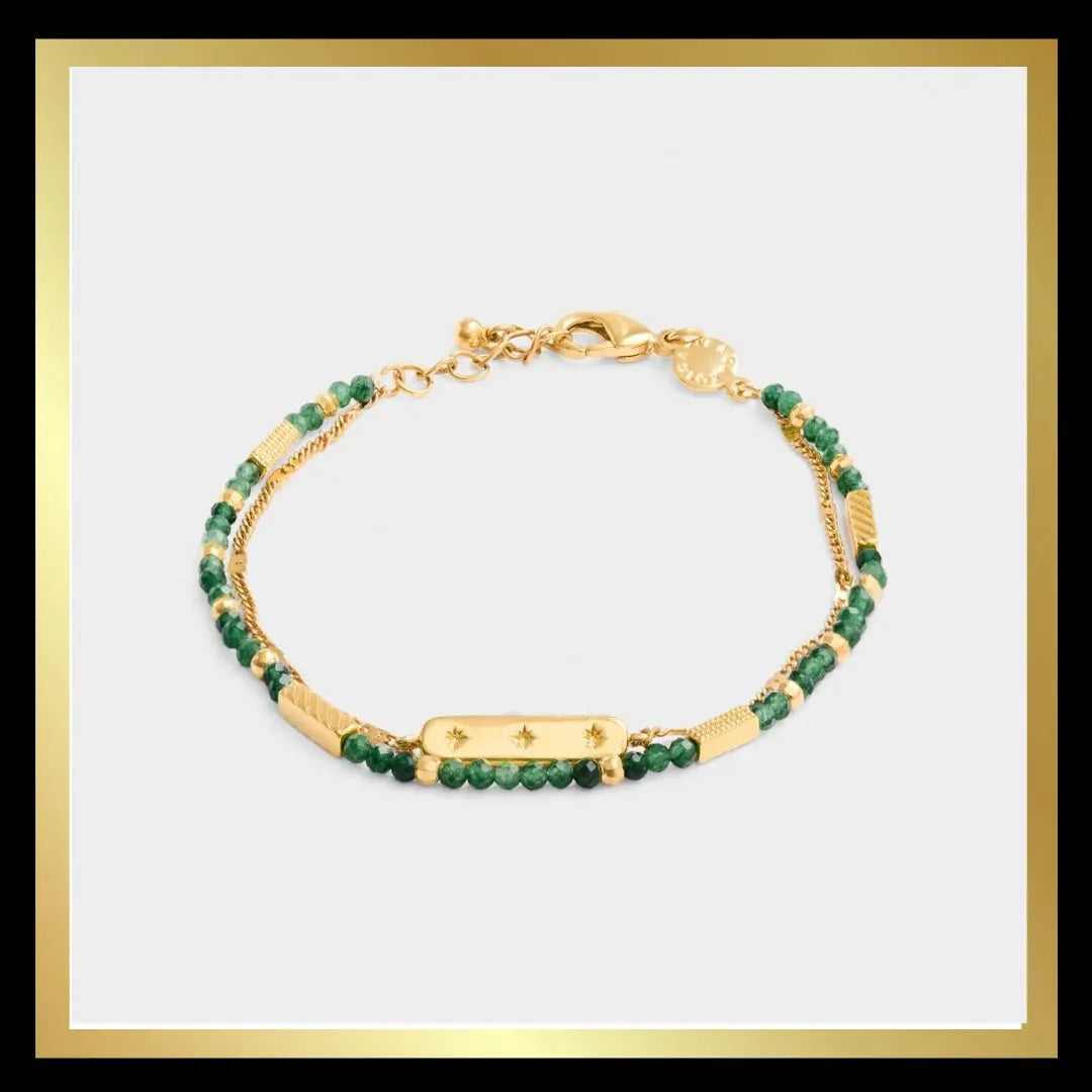 Waterproof Gold Birth month/Semi Precious Birthstone Bracelet The Style Closet
