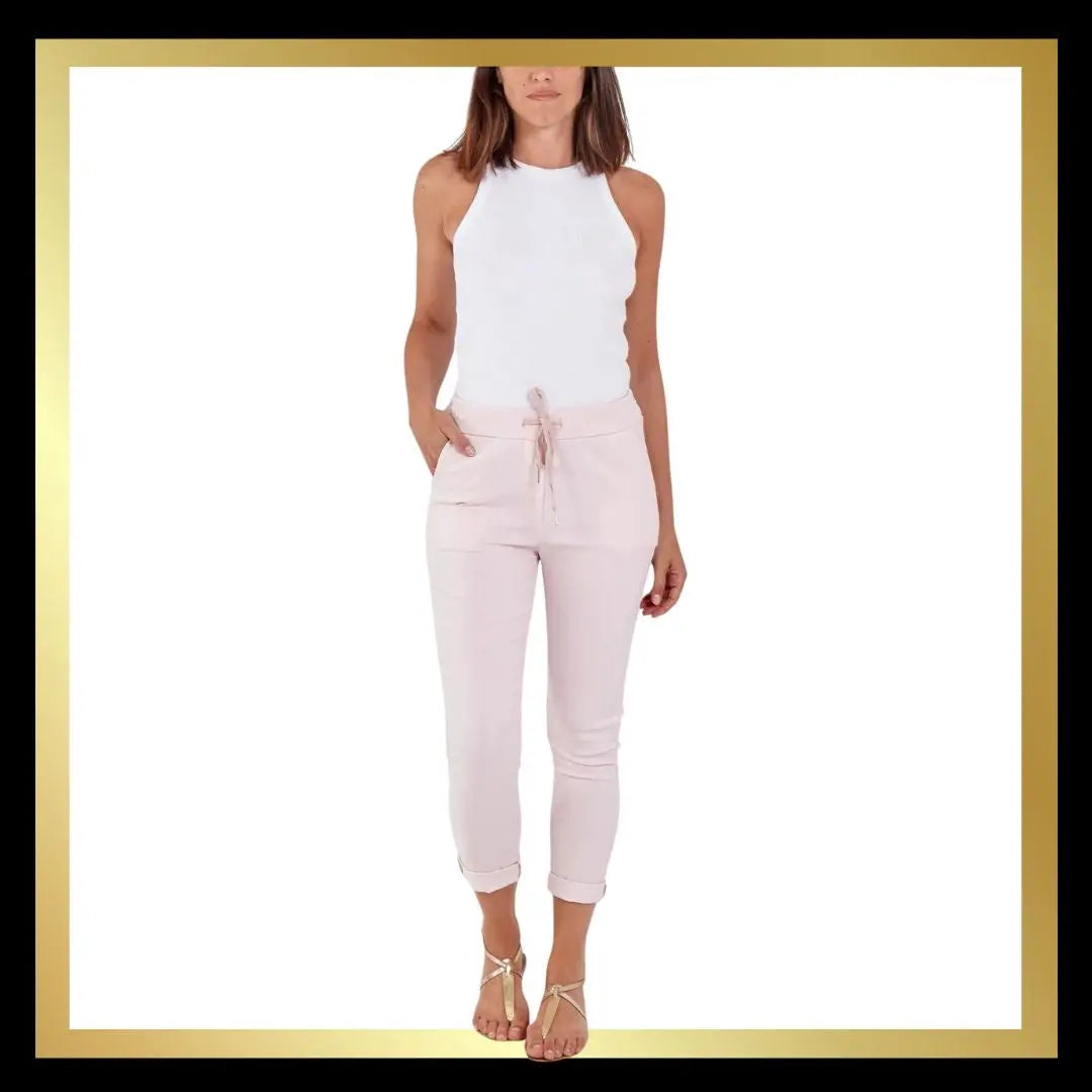 Magic Trousers - Block Colour - Standard Fit The Style Closet