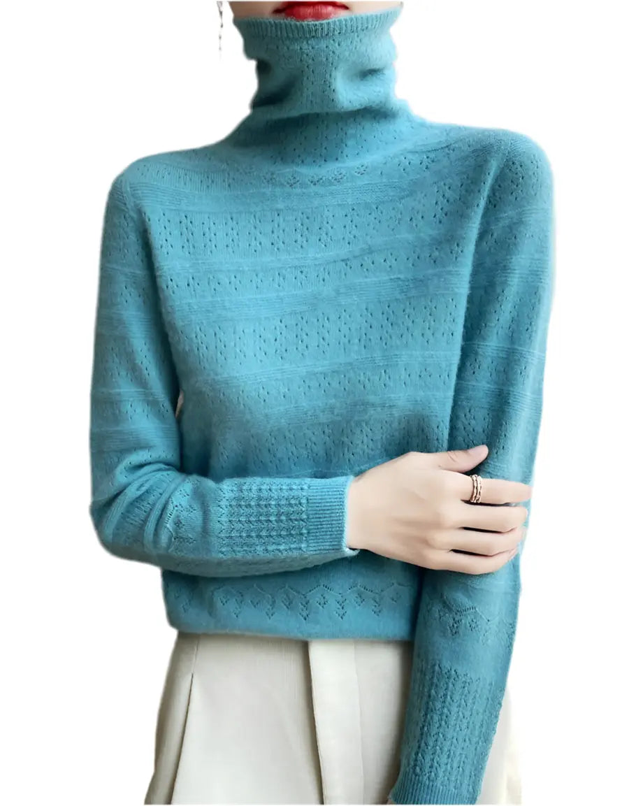 Cosy Cashmere Roll Neck Jumper The Style Closet