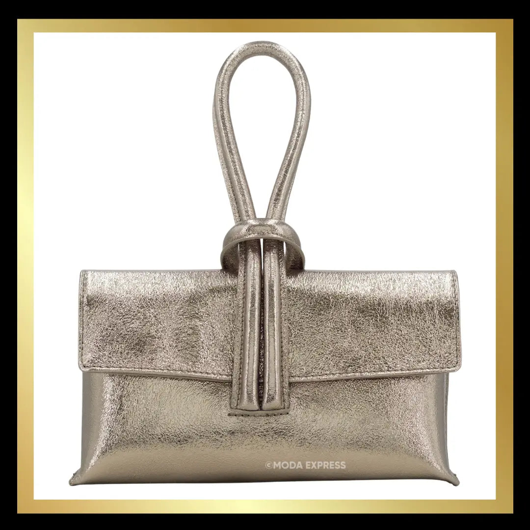 Leather Loop Handle Bag The Style Closet
