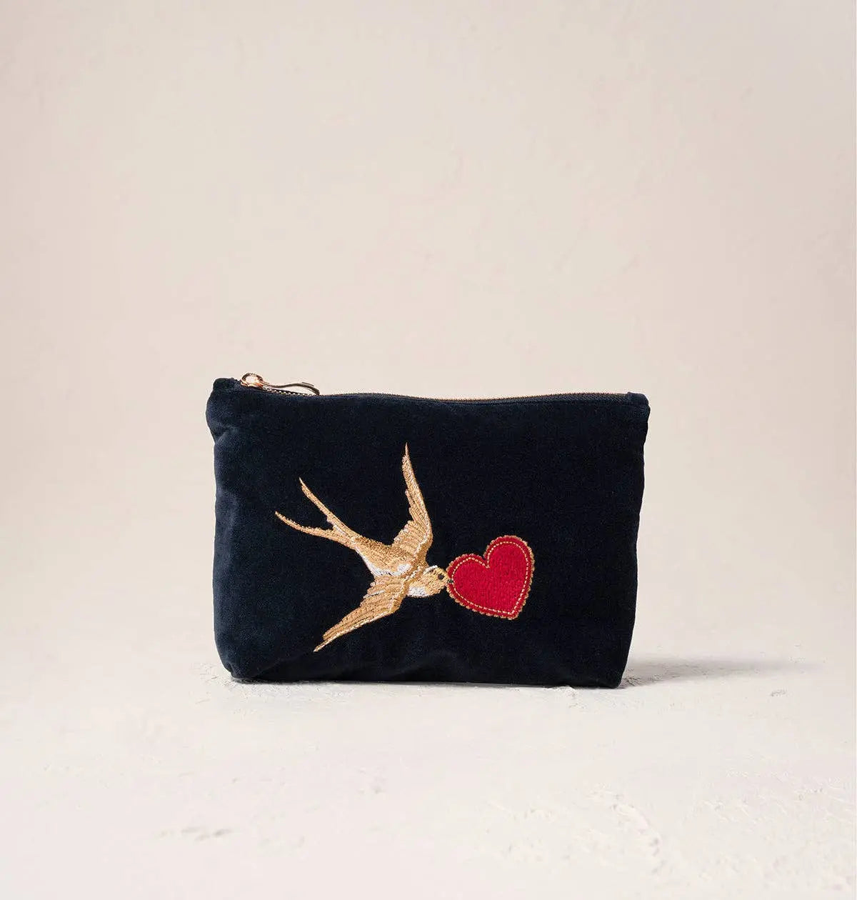 Swallow Heart Mini Pouch Elizabeth Scarlett Ltd