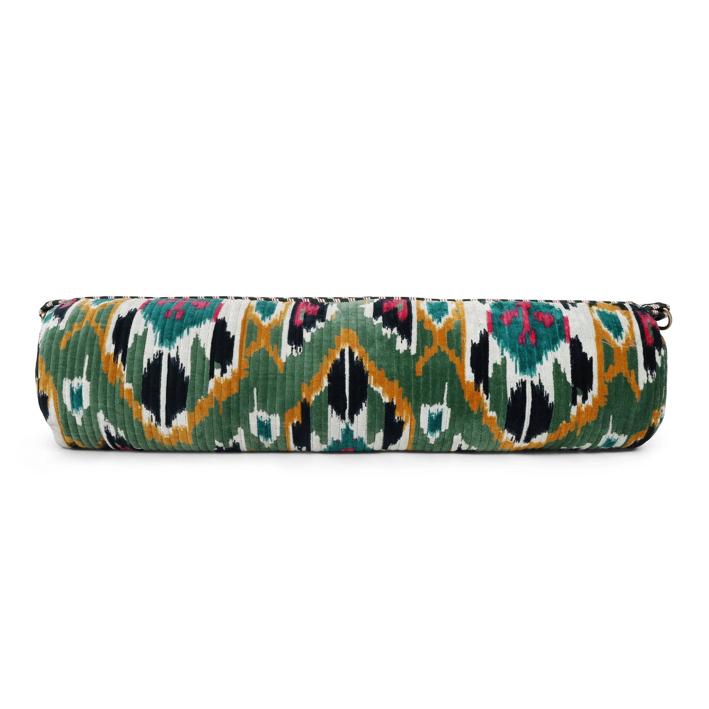 The Ikat Velvet Yoga Bag: Teal CYC
