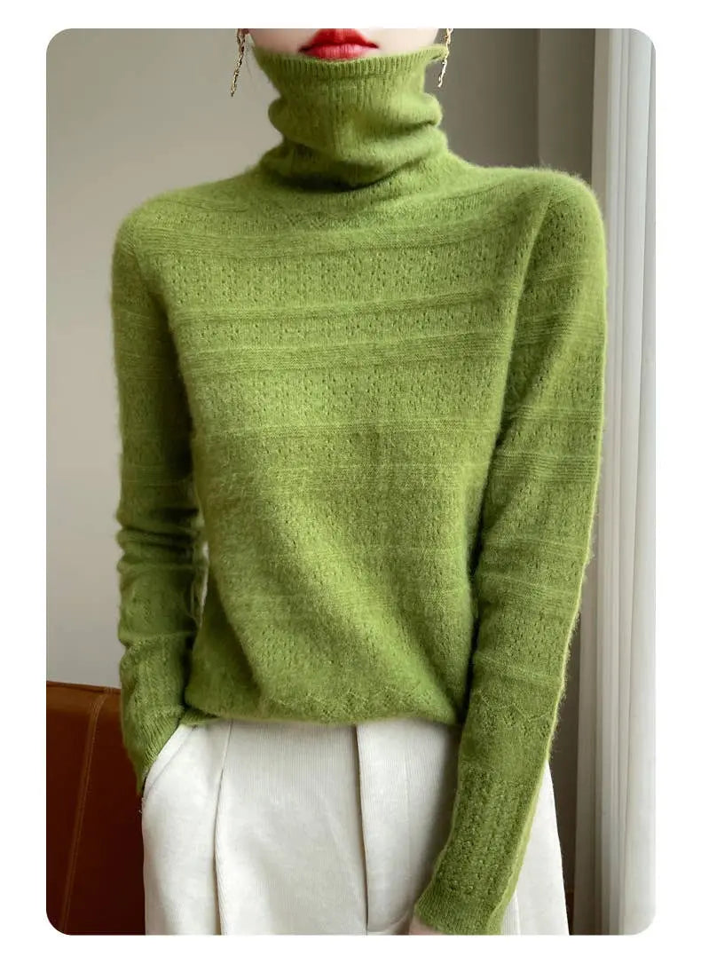 Cosy Cashmere Roll Neck Jumper The Style Closet