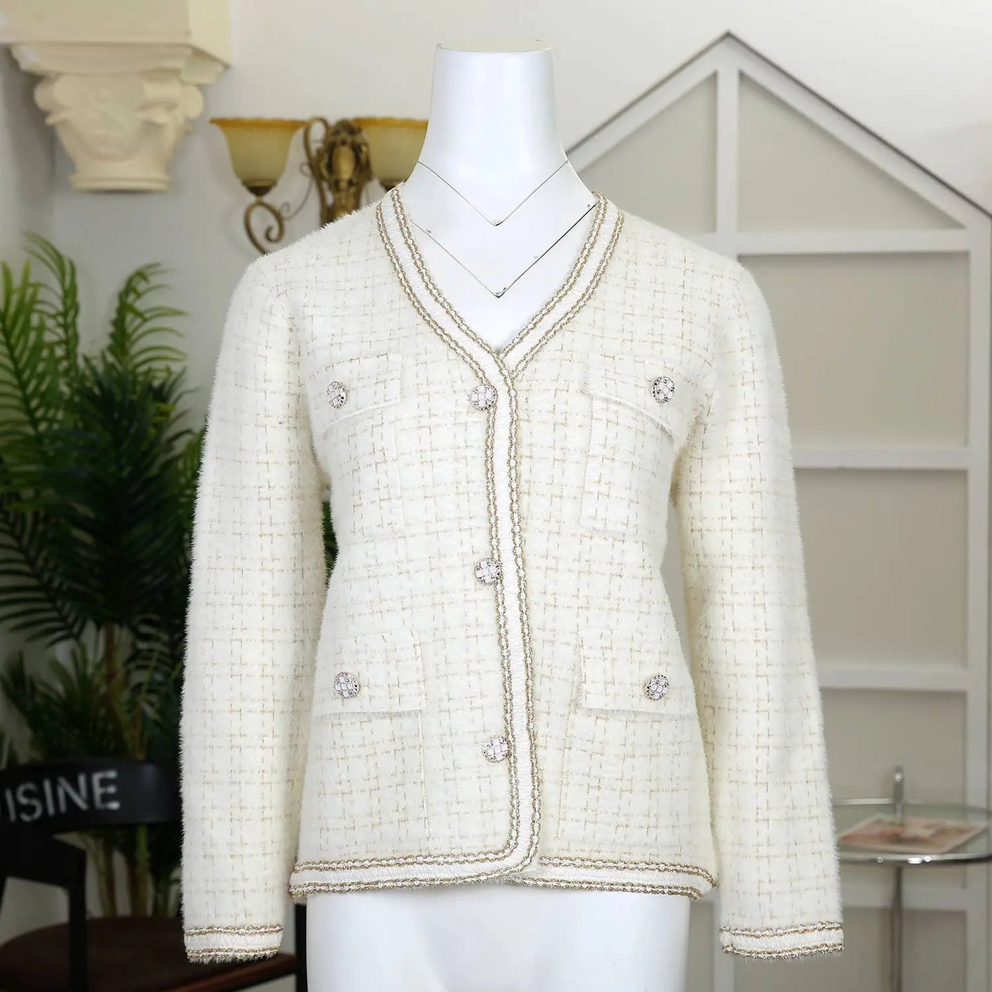 Tweed soft cardigan The Style Closet