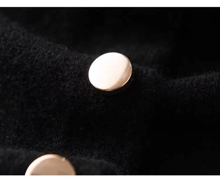 Cashmere Cape with Buttons Details in Cream The Style Closet