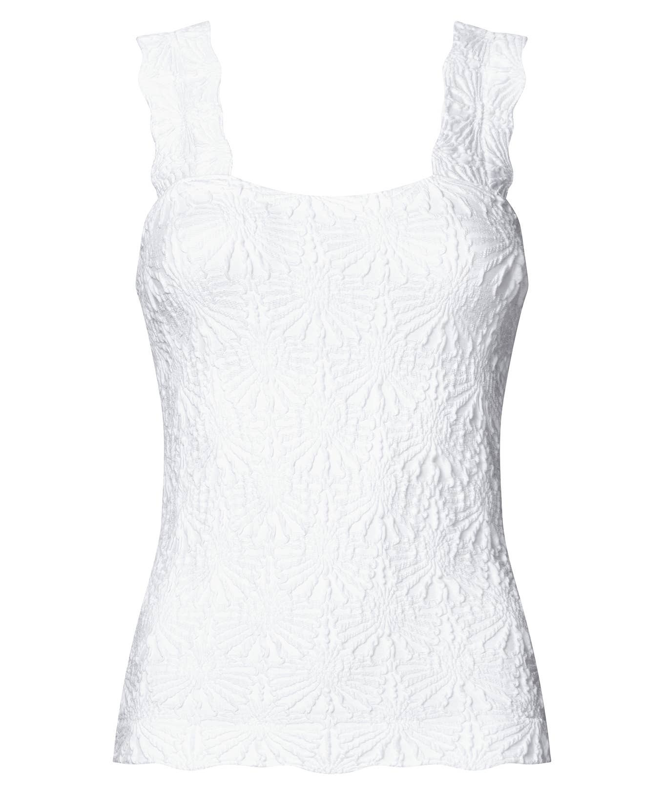 Summer Solstice Textured Vest: White