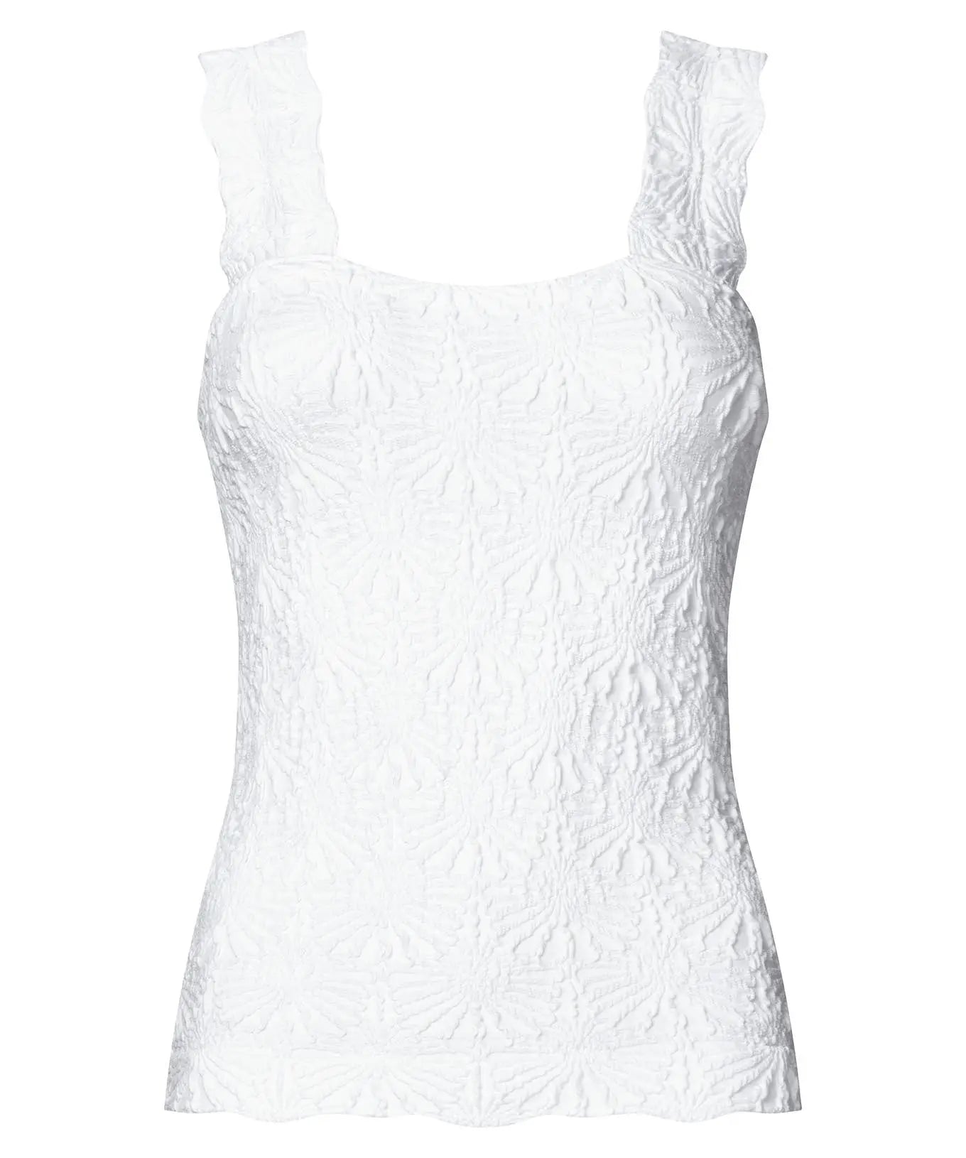 Summer Solstice Textured Vest: White Joe Browns