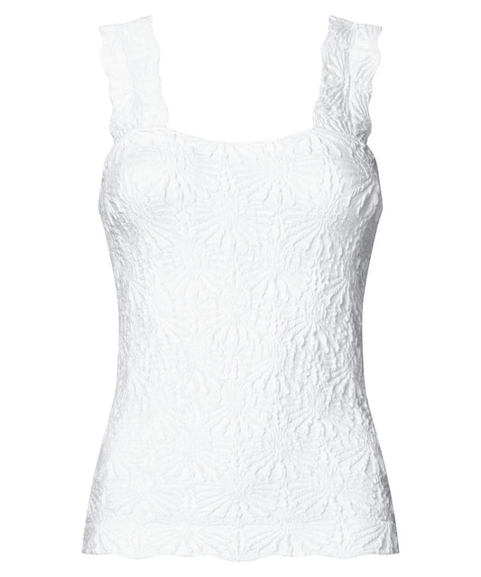 Summer Solstice Textured Vest: White Joe Browns