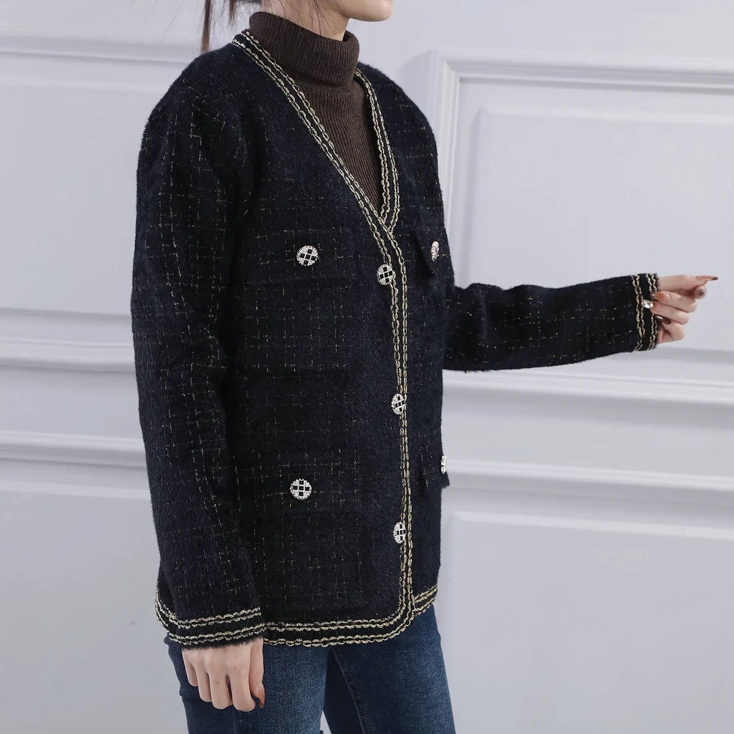 Tweed soft cardigan The Style Closet