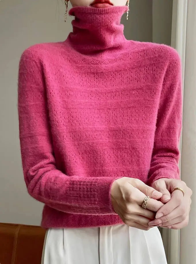 Cosy Cashmere Roll Neck Jumper The Style Closet