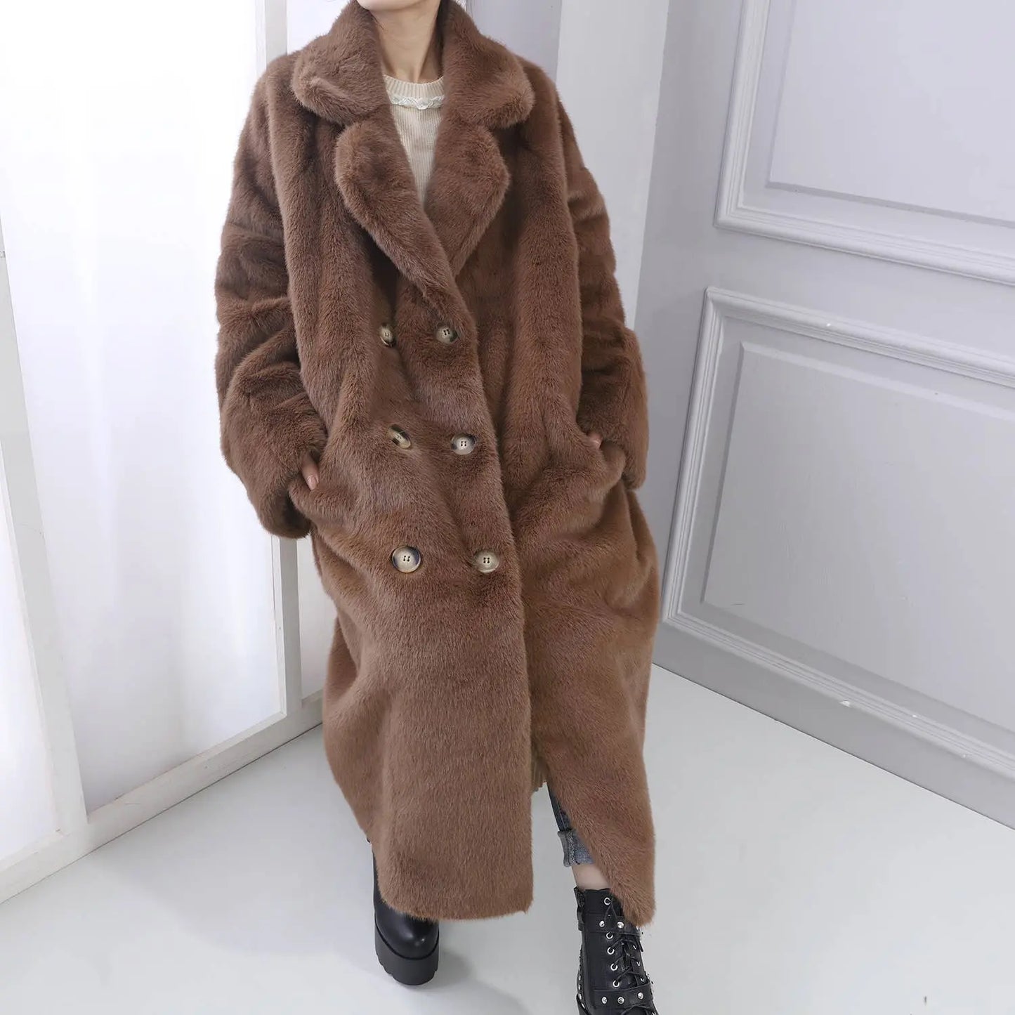 The Luxe Heritage Frost Reverie Faux Fur Coat The Style Closet