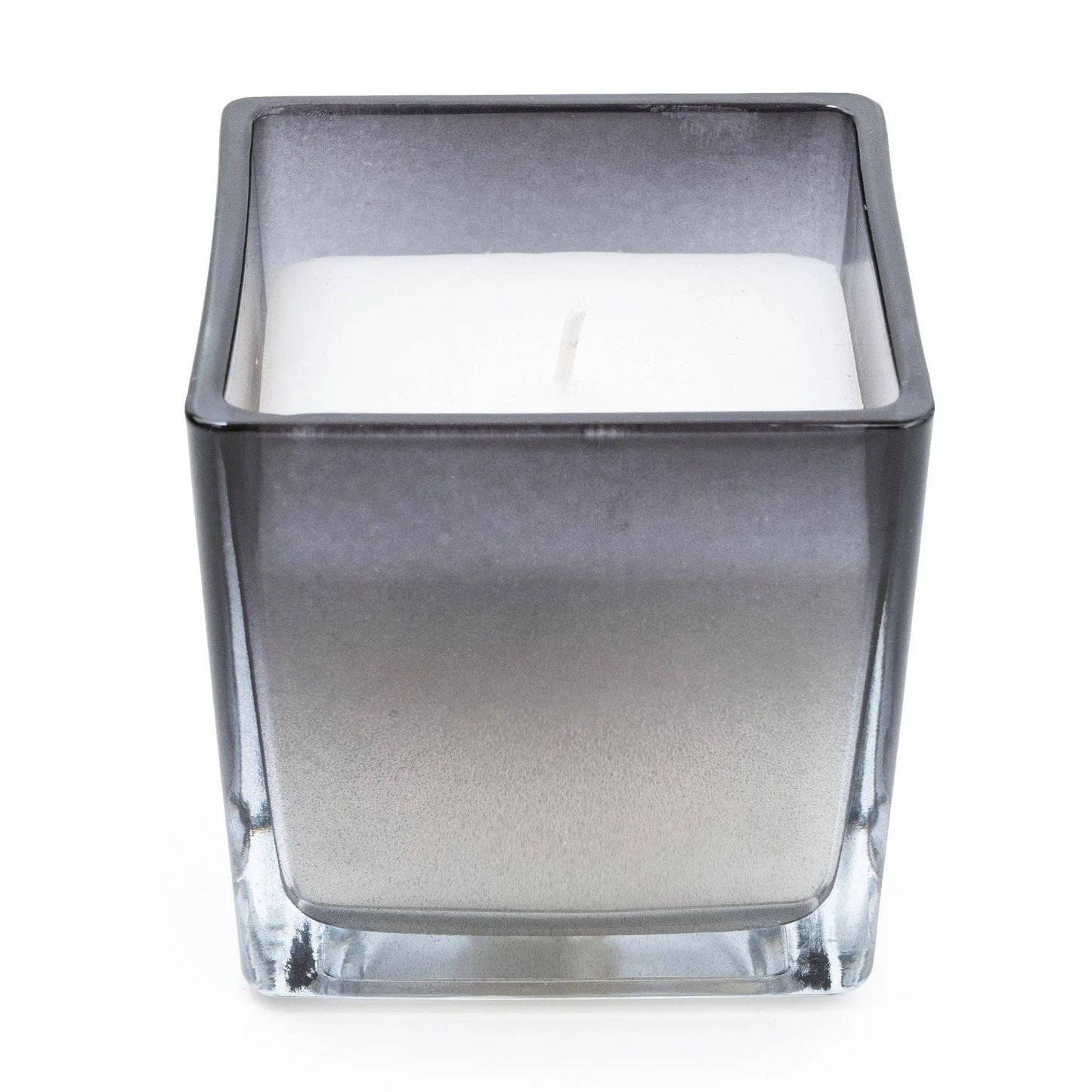 Smokey Black Ombre Medium Glass Candle - Bergamot & Oud Scent 6PK Candlelight Products Ltd