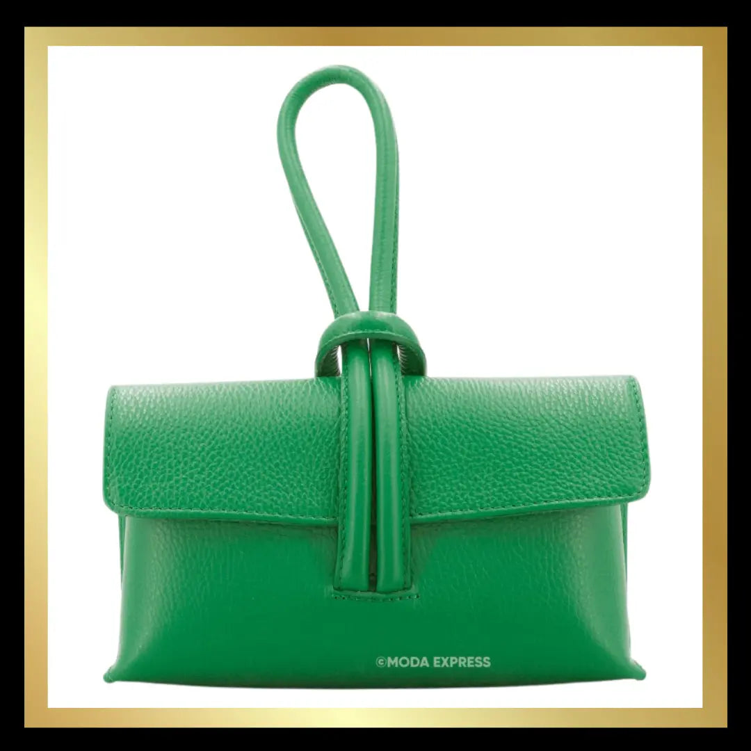 Leather Loop Handle Bag The Style Closet