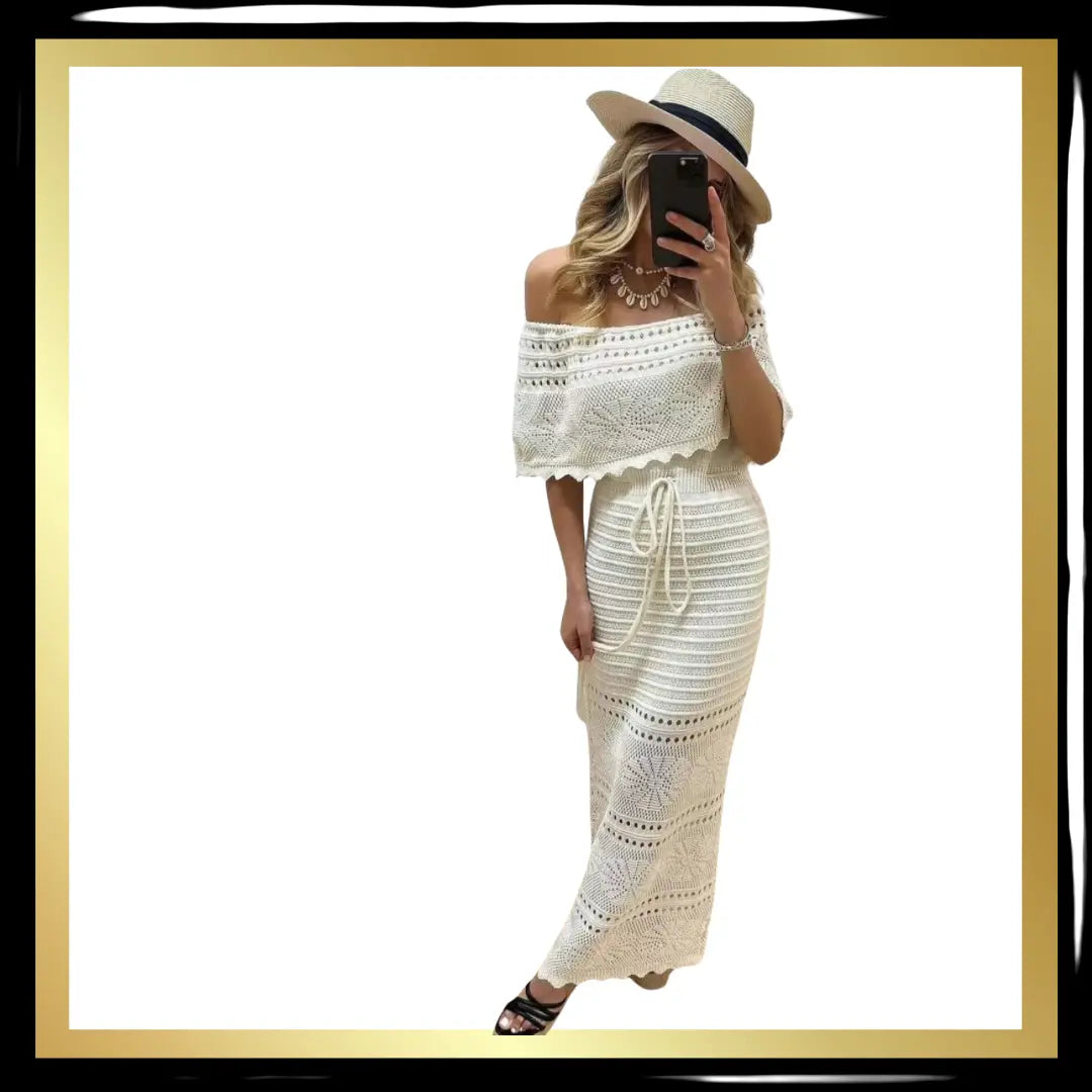 Crochet Off The Shoulder Dress The Style Closet