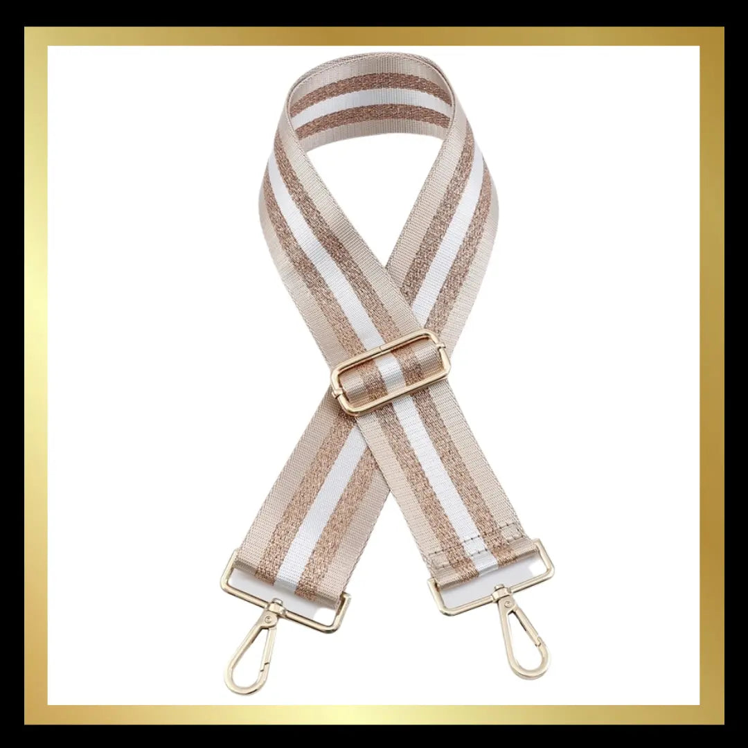3 Colour Stripe Handbag Straps The Style Closet
