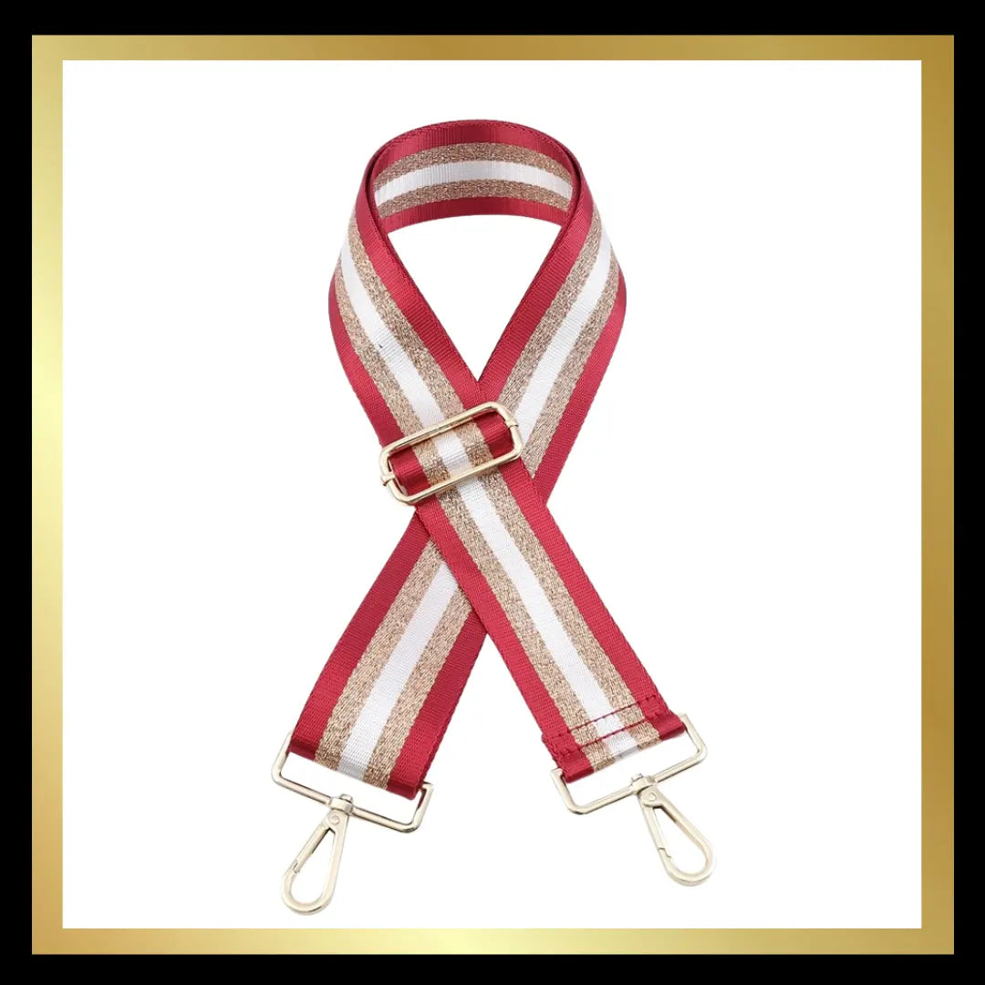3 Colour Stripe Handbag Straps The Style Closet