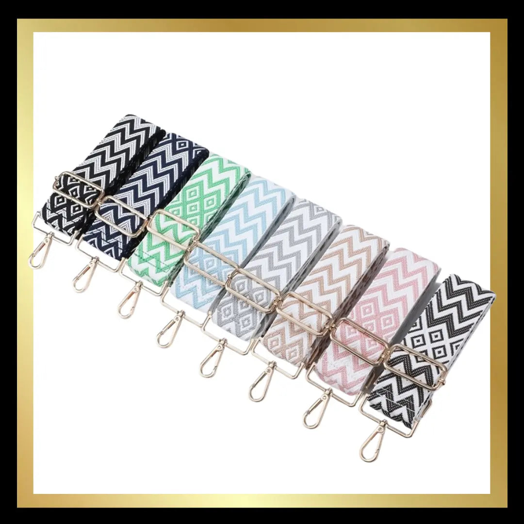 Diamond & ZigZap Design Handbag Straps The Style Closet