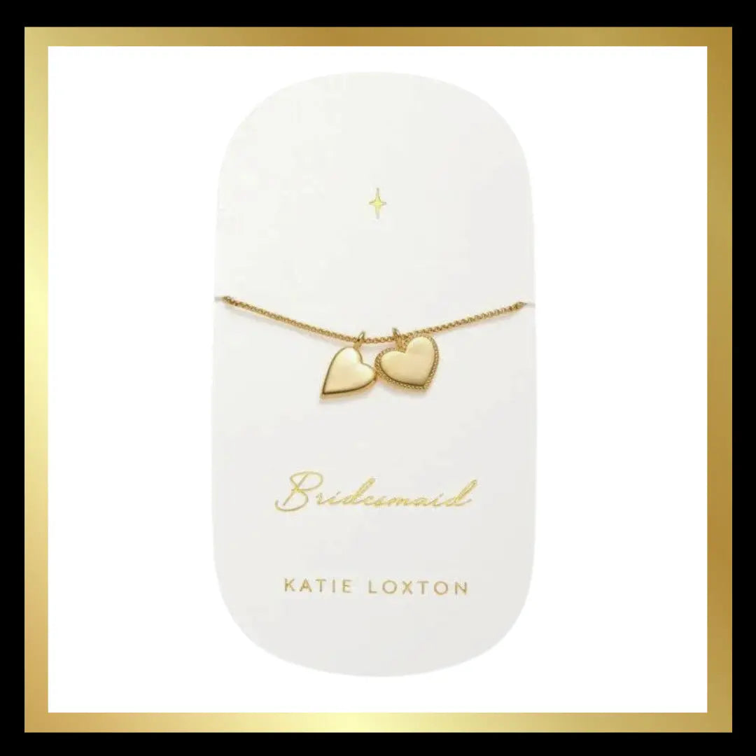 'Bridesmaid' Waterproof Gold Charm Bracelet by Katie Loxton Katie Loxton