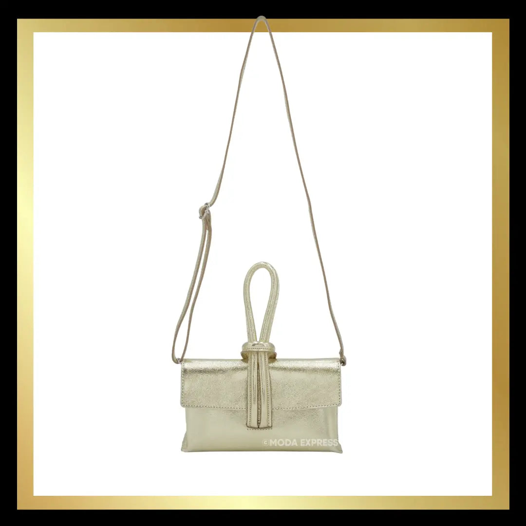 Leather Loop Handle Bag The Style Closet