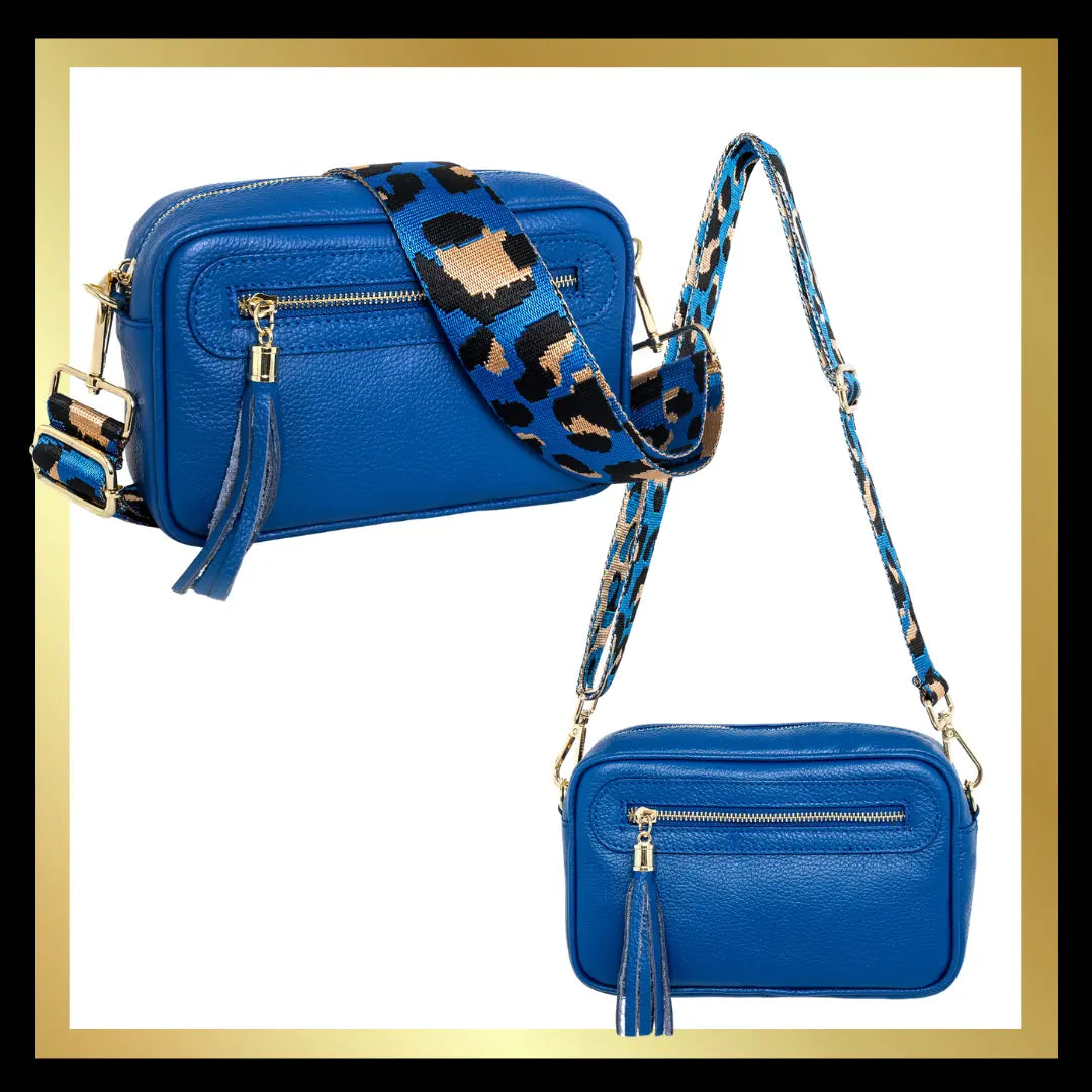 Camera Italian Leather Handbag - with additional side zip The Style Closet