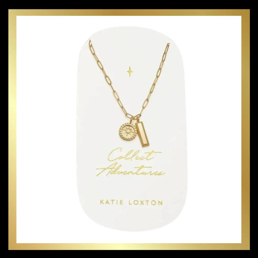 'Collect Adventures' Waterproof Gold Charm Bracelet by Katie Loxton Katie Loxton