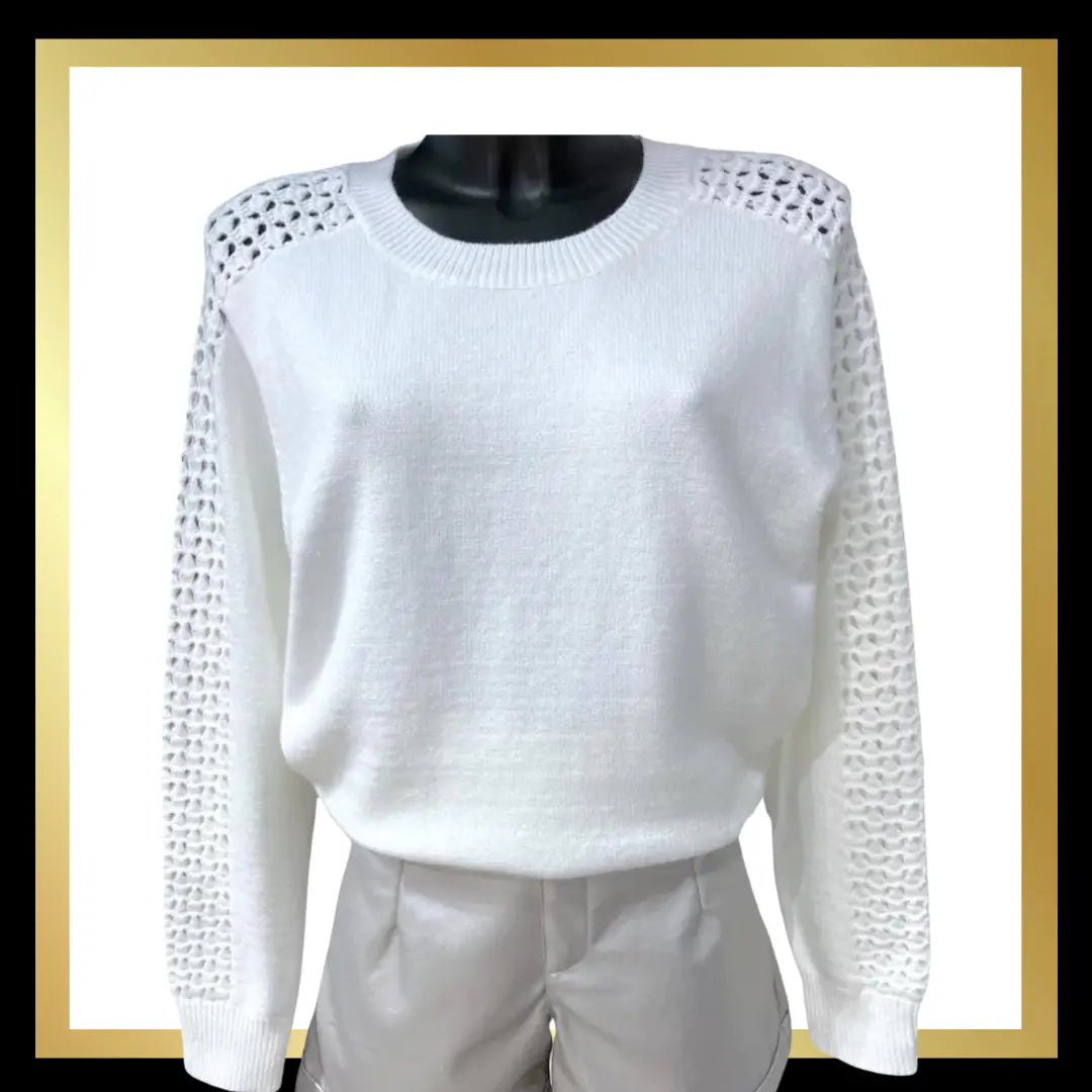 Cut out sleeve detail Jumper The Style Closet