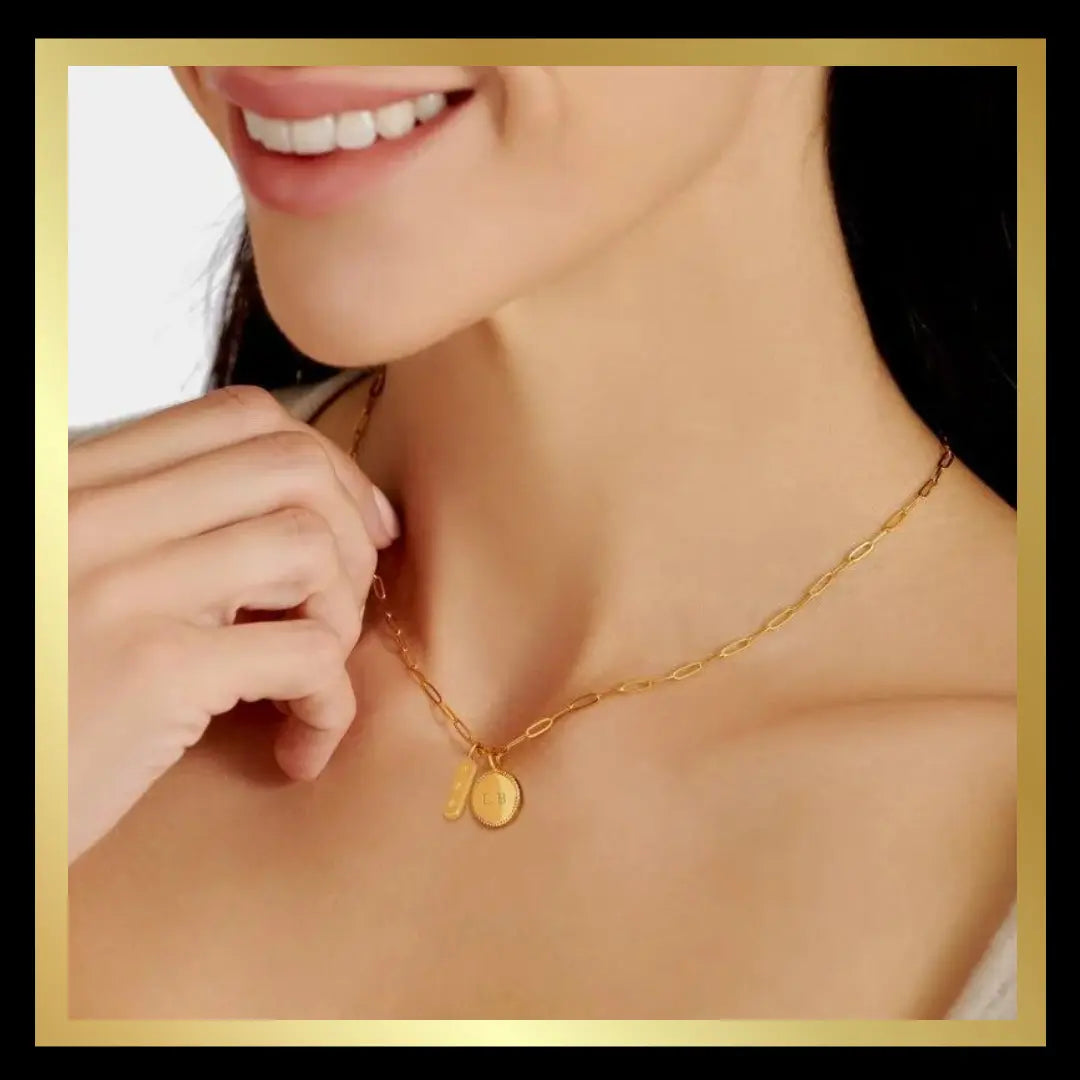 'Dreamer' Waterproof Gold Charm Necklace by Katie Loxton The Style Closet