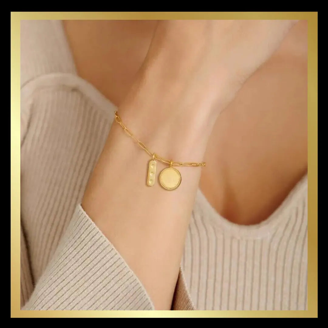 'Dreamer' Waterproof Gold Charm Bracelet by Katie Loxton Katie Loxton