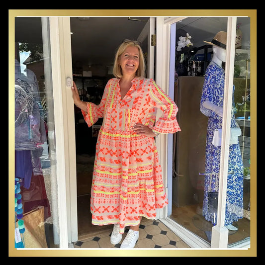 Neon Midaxi Dress The Style Closet