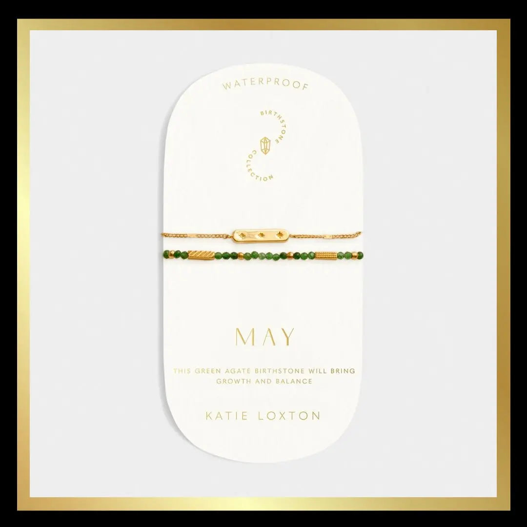 Waterproof Gold Birth month/Semi Precious Birthstone Bracelet The Style Closet