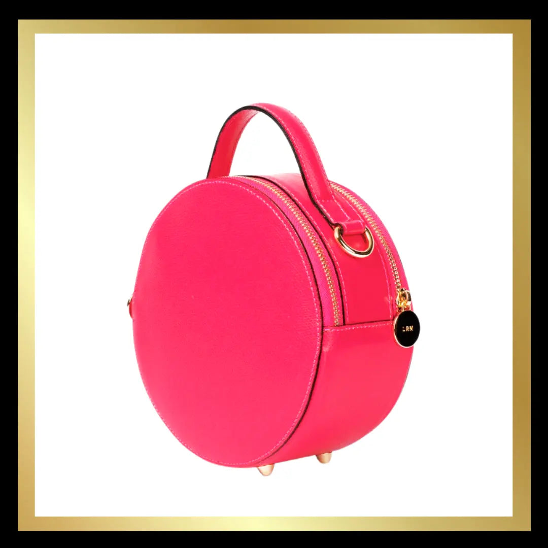 Round Italian Leather Handbag The Style Closet