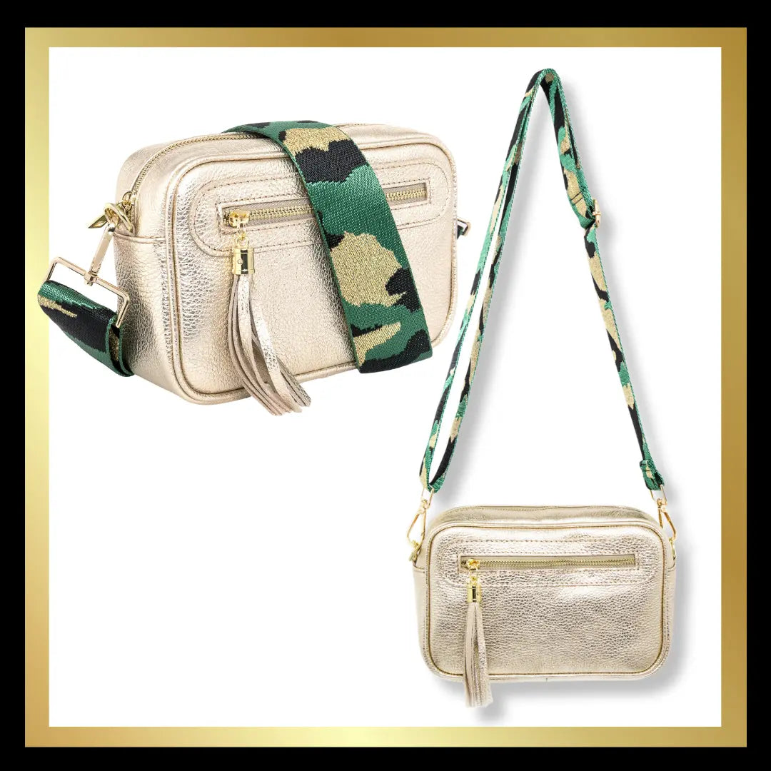 Camera Italian Leather Handbag - with additional side zip The Style Closet