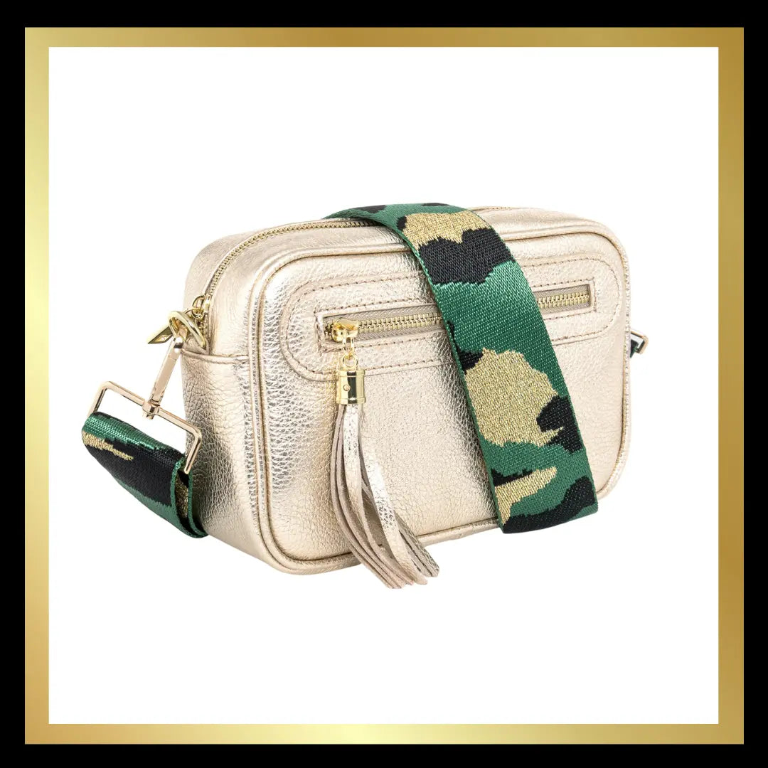 Camera Italian Leather Handbag - with additional side zip The Style Closet