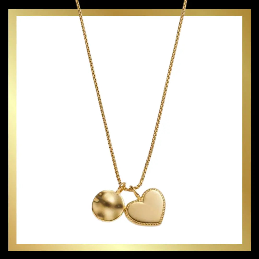 'Happy Birthday' Waterproof Gold Charm Necklace by Katie Loxton The Style Closet