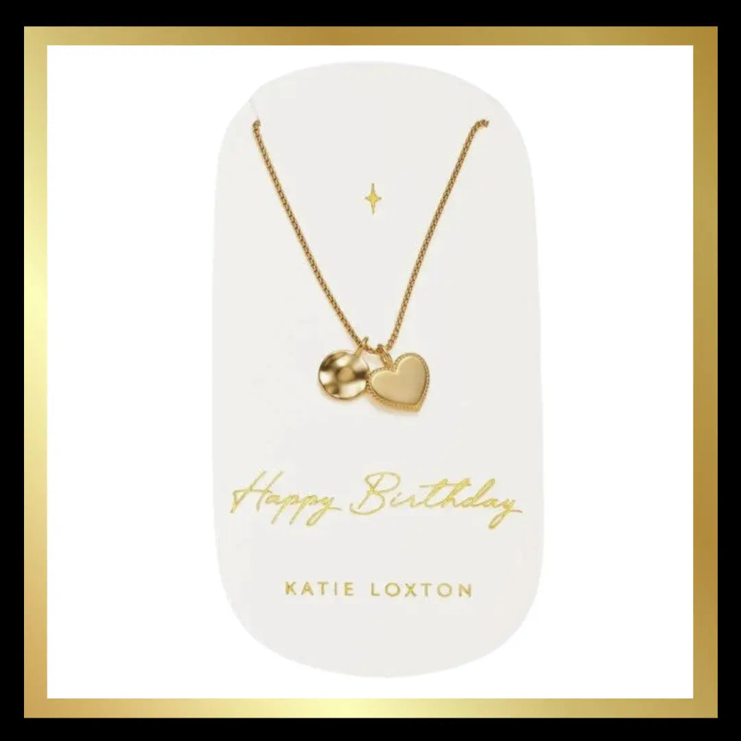 'Happy Birthday' Waterproof Gold Charm Bracelet by Katie Loxton Katie Loxton