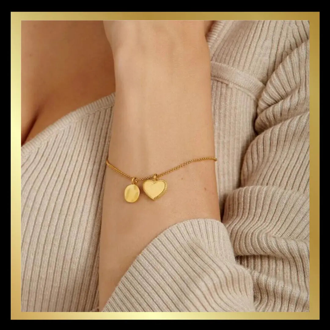 'Happy Birthday' Waterproof Gold Charm Bracelet by Katie Loxton Katie Loxton