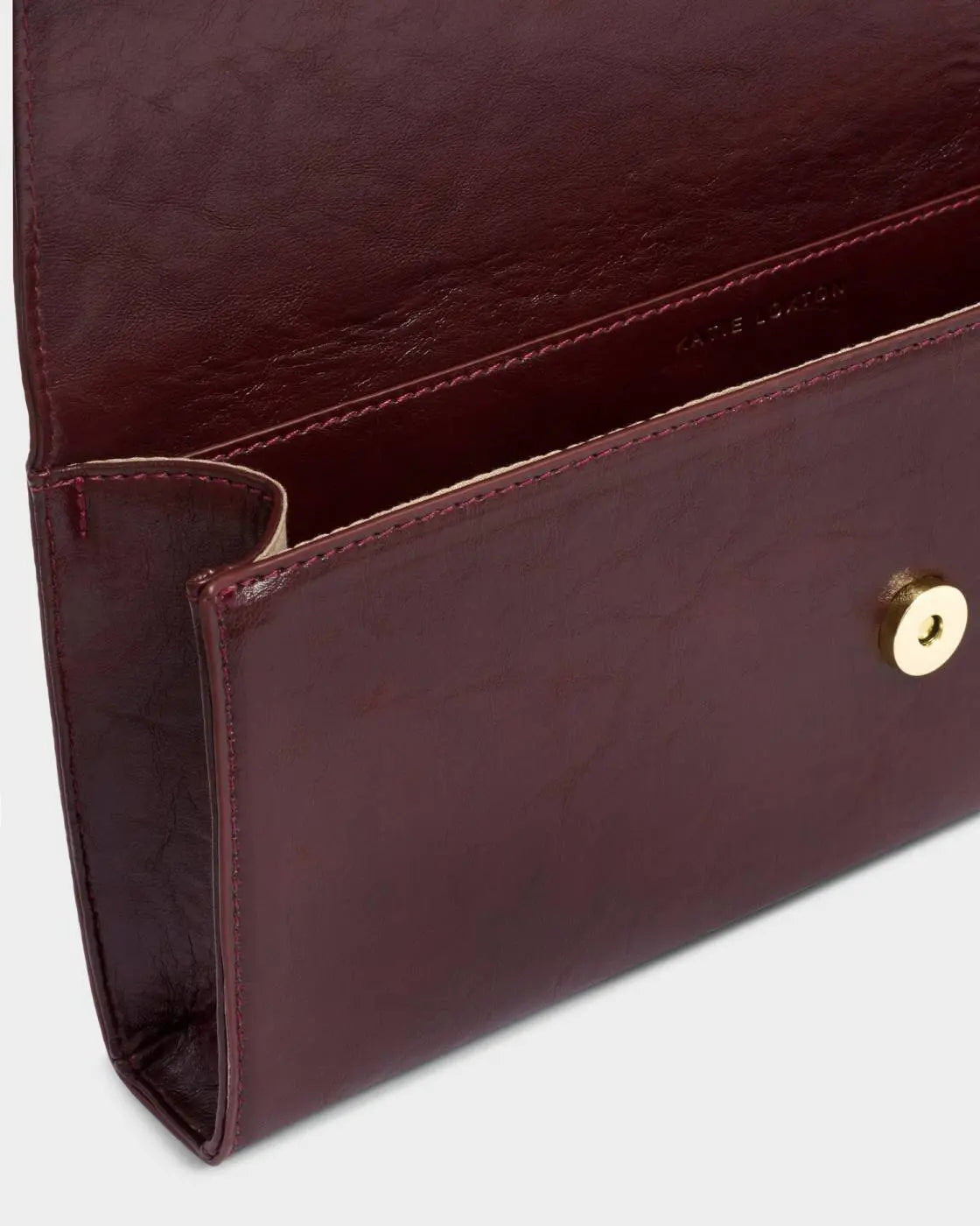 ALMA CLUTCH - Cherry or Bitter Chocolate Suede The Style Closet