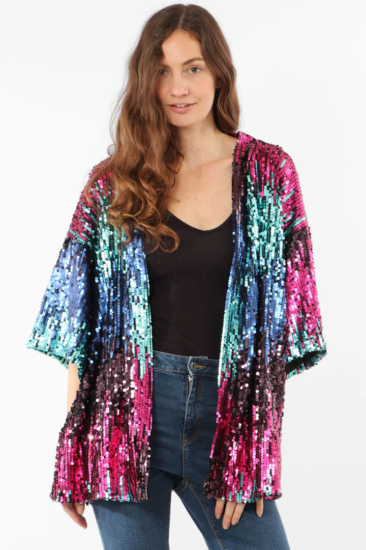 Pink/Blue Ombré Kimono