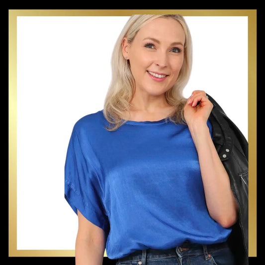 Silk Textured Top The Style Closet