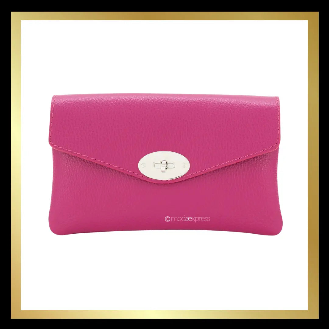 Double Compartment Leather Bag with Crossbody Silver Chain The Style Closet