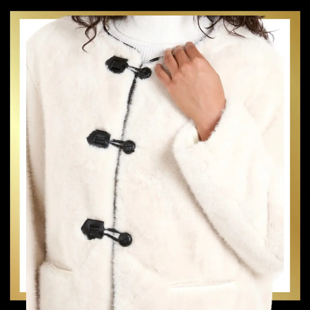 Collarless Faux Fur Jacket The Style Closet