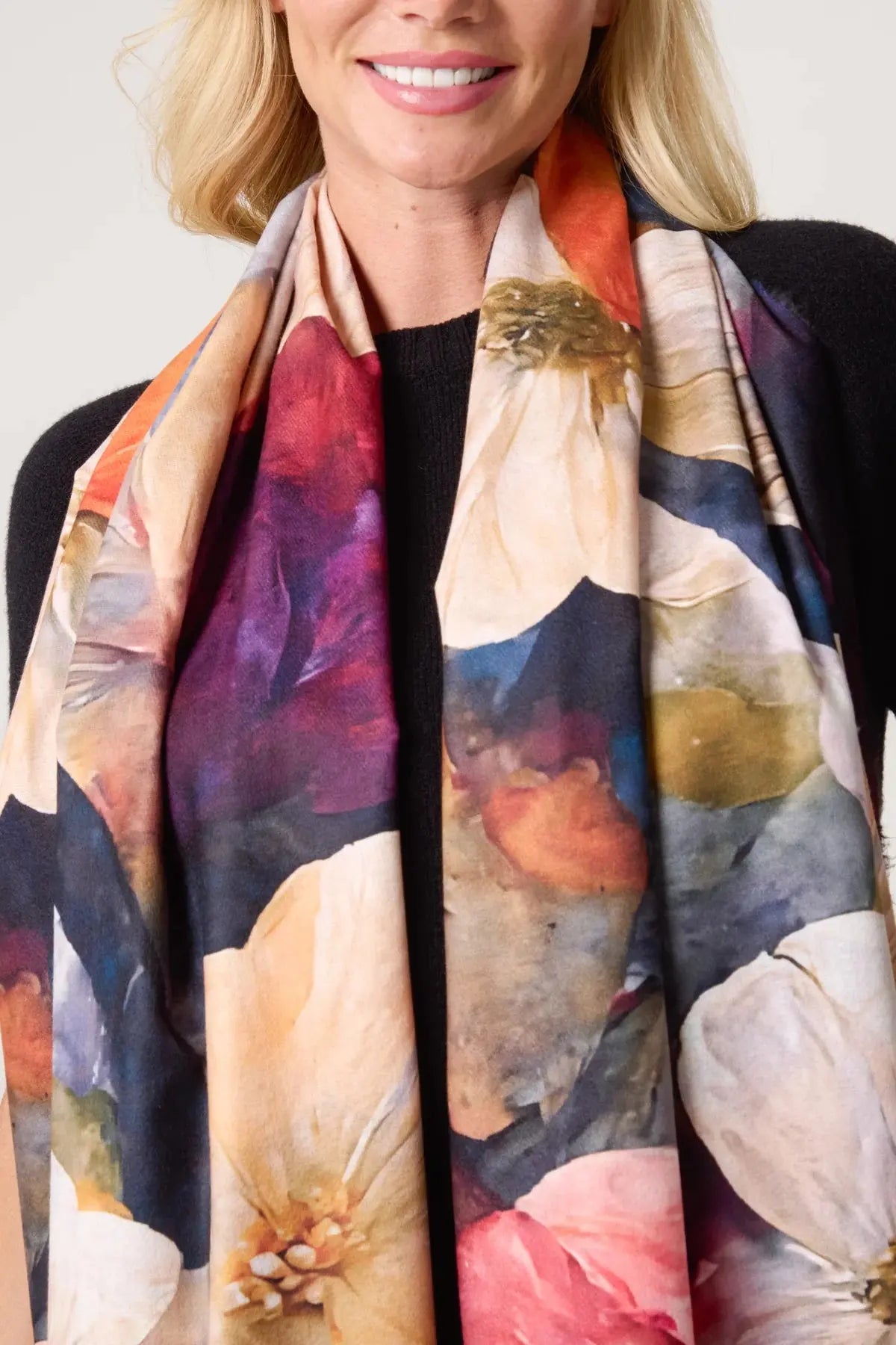 Watercolour Floral Scarf 2 The Style Closet